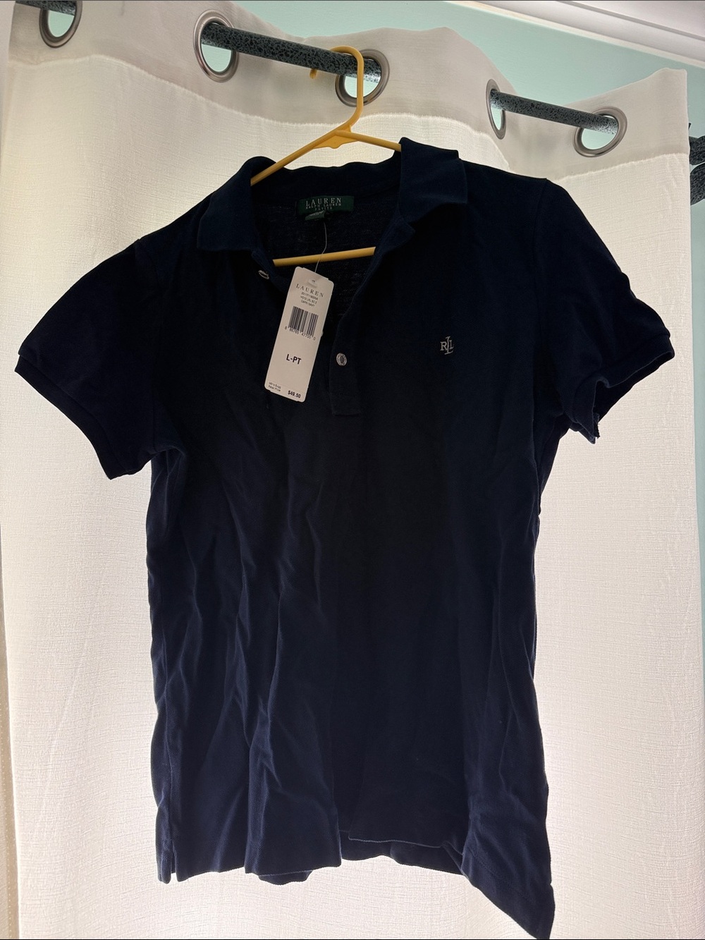 Ralph Lauren Navy Short-Sleeve Polo Shirt with Embroidered Logo